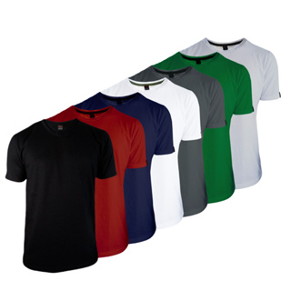 Kit 6 Camisetas Masculina Básica Lisa Algodão 100% Confortável Academia Treino Sortidas