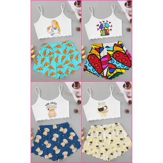pijama de ondinha baby-doll gato cachorro urso pipoca cachorro gato