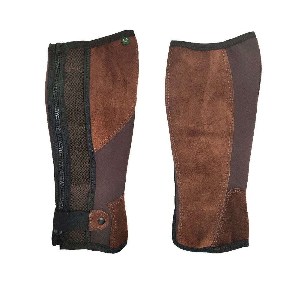 Perneira neopreme resistente masculino em couro forte | Shopee Brasil