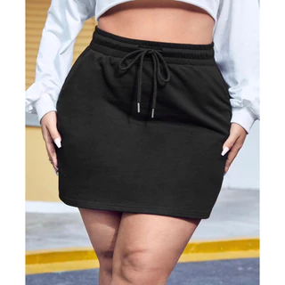 Kit 3 Mini Saia Moletom Algodão do PP ao Plus Size