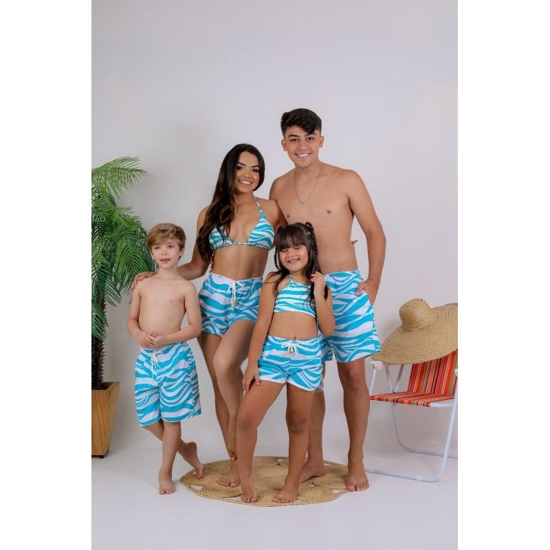 Roupa de praia cheap igual para familia