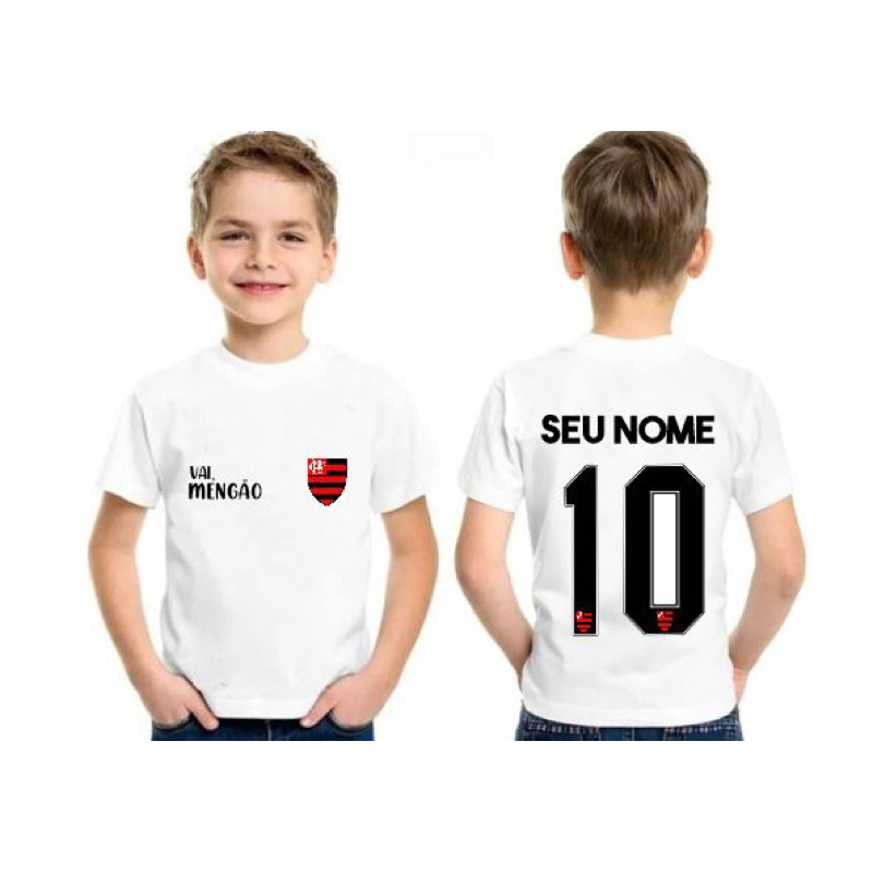 Camisa do flamengo feminina personalizada com nome e hot sale numero