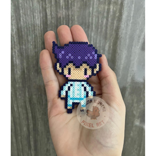 Chaveiro / Ima / Peça decorativa Omori Omocat personagens jogo RPG pixel  art perler beads hama beads
