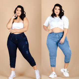 Calça Jeans Plus Size Feminina em Oferta