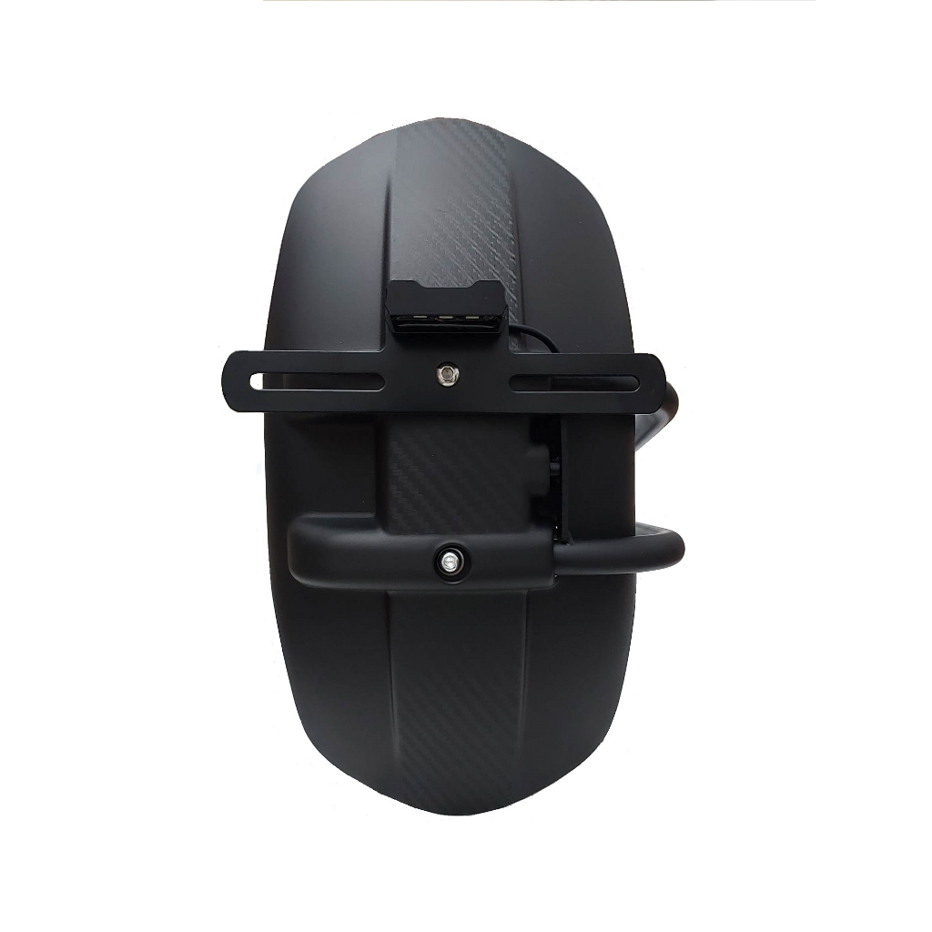 Paralama Traseiro Anti Spray com suporte e luz de placa NC750X CB500X CB500F Hornet Ninja300 Versys MT03 R3 XJ6 LANDER FAZER CG TITAN TWISTER XRE300 XRE190 CB300 Z300 Z400 BROS150 BROS160 Tornado Falcon CROSSER Himalayan Continental Interceptor G650