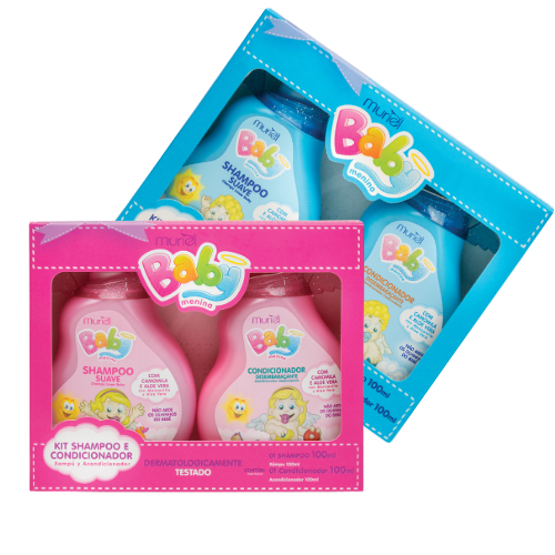 Kit shampoo + Condicionador infantil Muriel baby 100ML escolha o seu