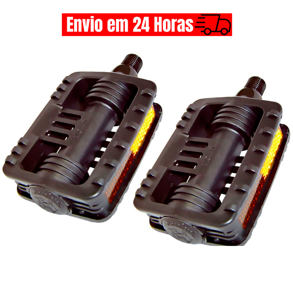 Pedal de Bicicleta Mirim Infantil Metalciclo 1/2 Rosca Fina Bike Aro 16 ...
