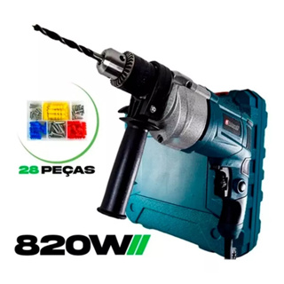 Furadeira E Parafusadeira De Impacto 820W NK 28Pçs Muito Potente