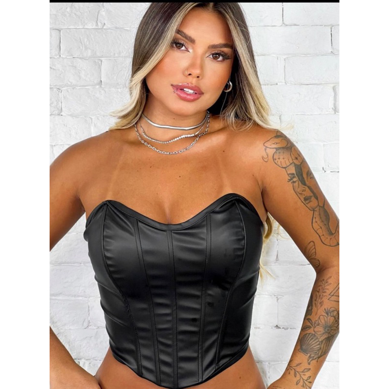 Body Tomara que Caia Corset Morcego