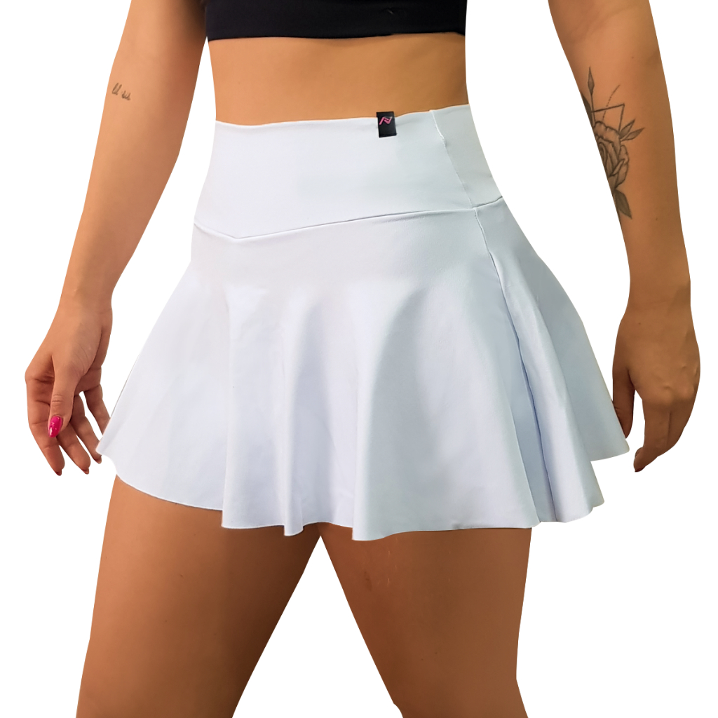 Short e saia para hot sale academia