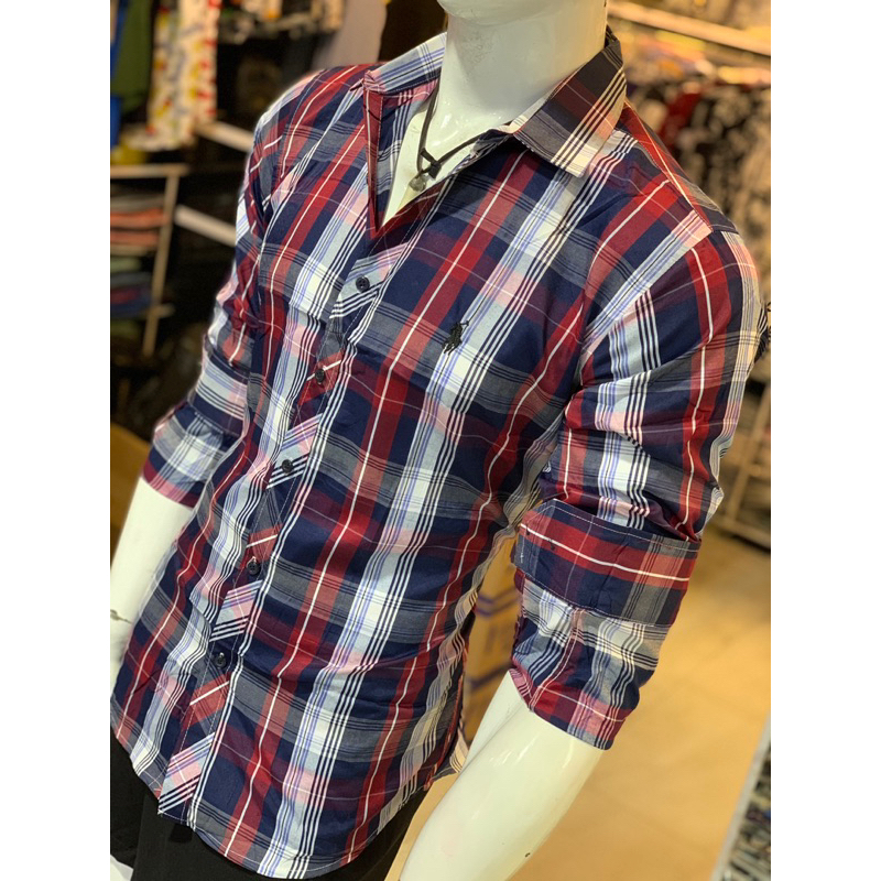 YYR-Camisa De Primavera Masculina Estampa Xadrez De Manga Comprida Cores  Contraste Colarinho Lapela Quente Botões De Correspondência De Cor Único  Casaco De Outono Para Uso Diário