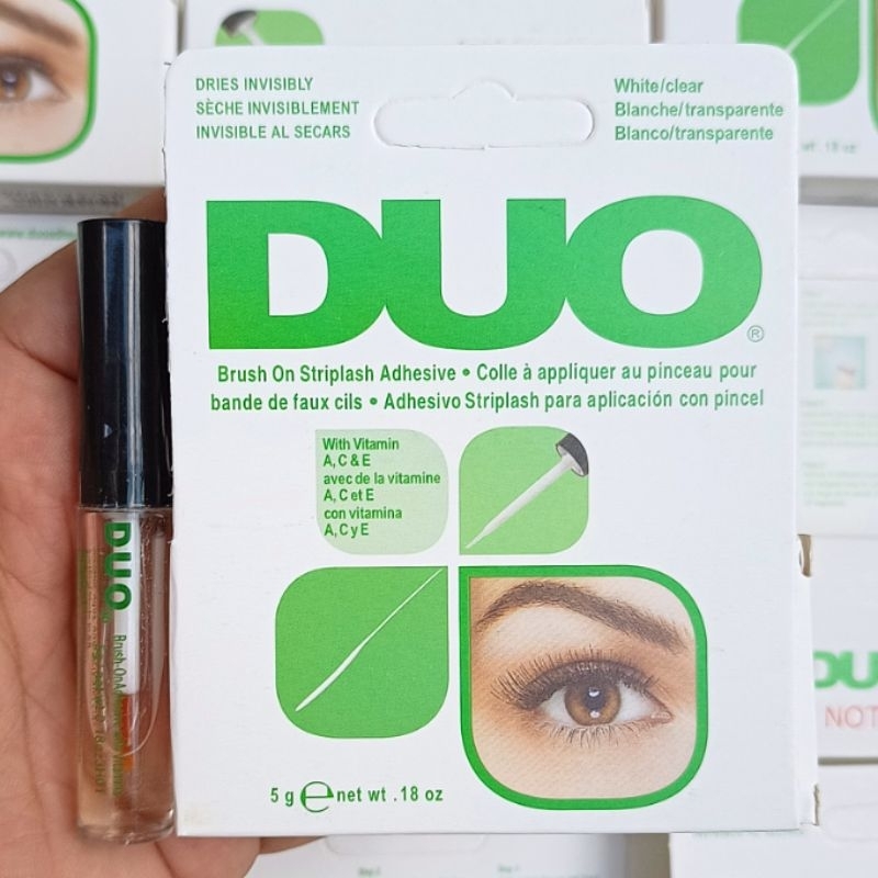 Cola para Cílios - Duo Transparente com Pincel - 1 Unidade | Shopee Brasil