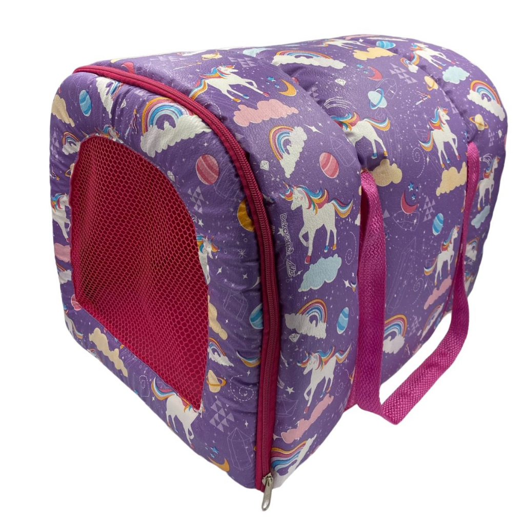 Bolsa Mala Caixa de Transporte Pet Cachorros e Gatos Tam M 43x31x31