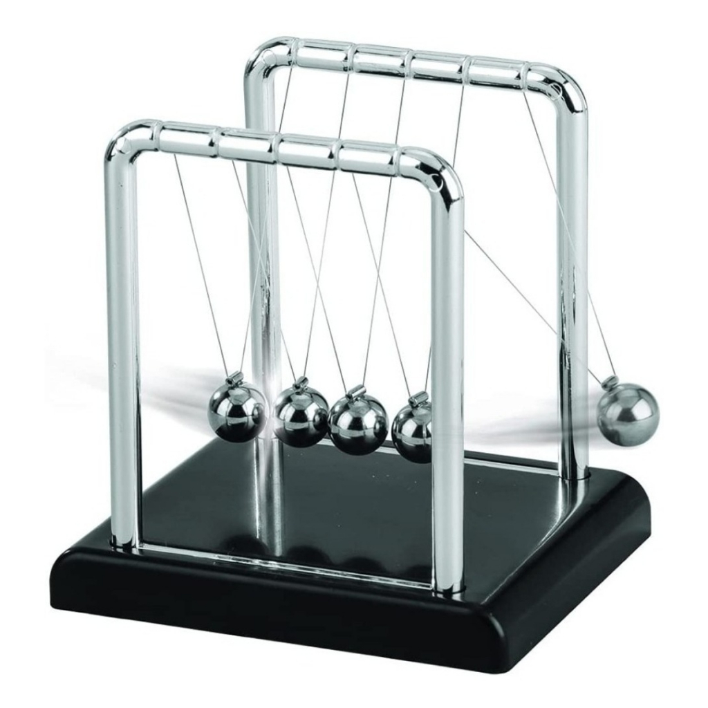 Pêndulo de Newton Enfeite Decoração p/ Sala Escritório Balance Balls