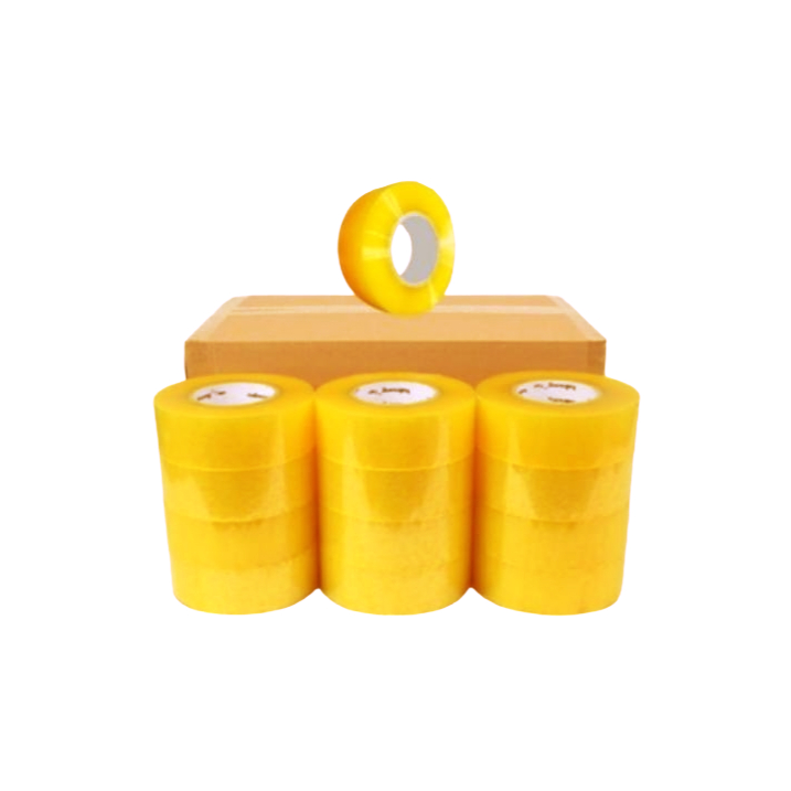 Fita Adesiva Amarelo Durex 500 m Embalar Super Adesã Promoção