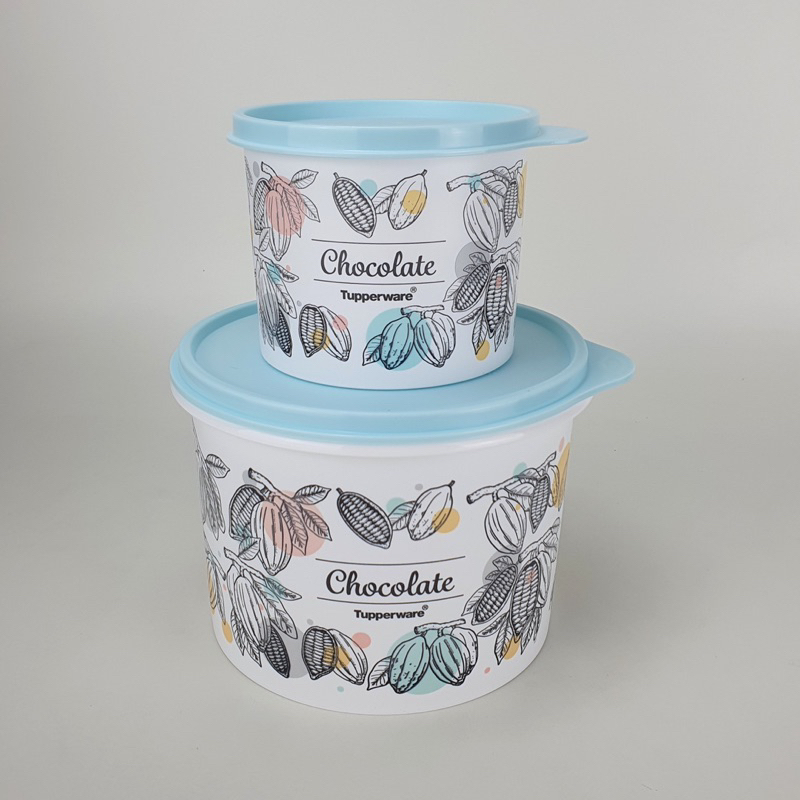 Kit Tupper Caixa Origem Chocolate 1,7L + Redondinha 500ml Tupperware ...