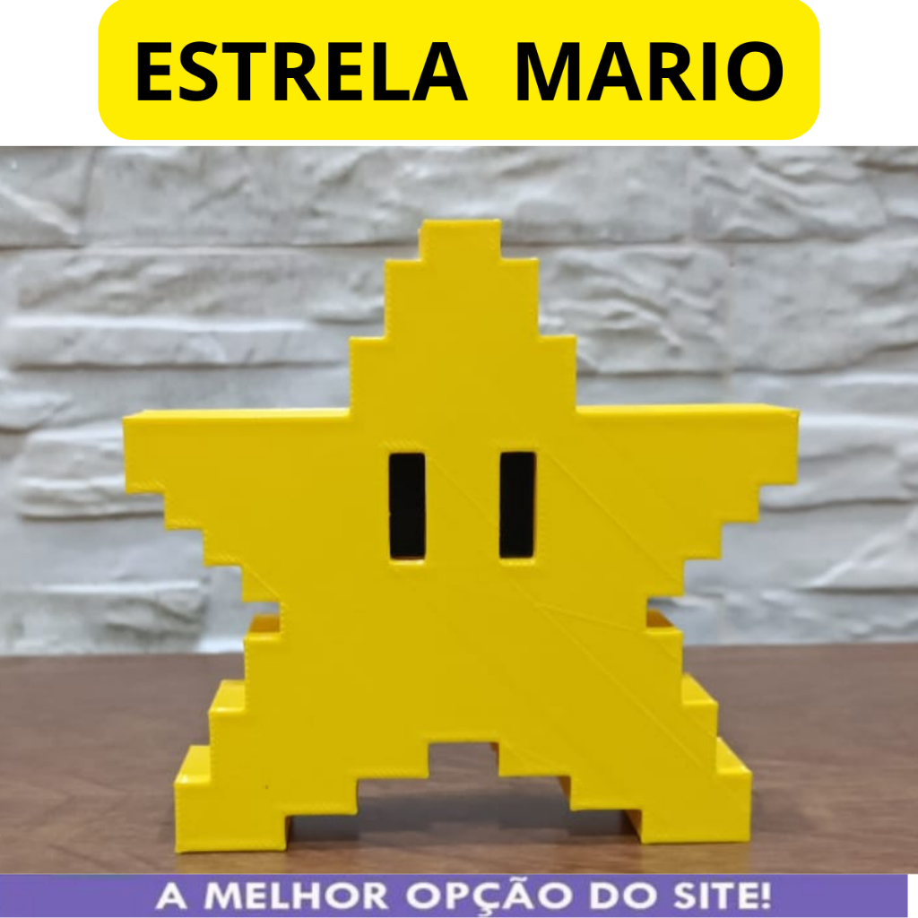 Estrela Da Árvore De Natal Do Super Mario Bross