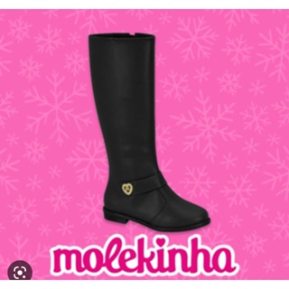 Bota cano best sale longo infantil molekinha