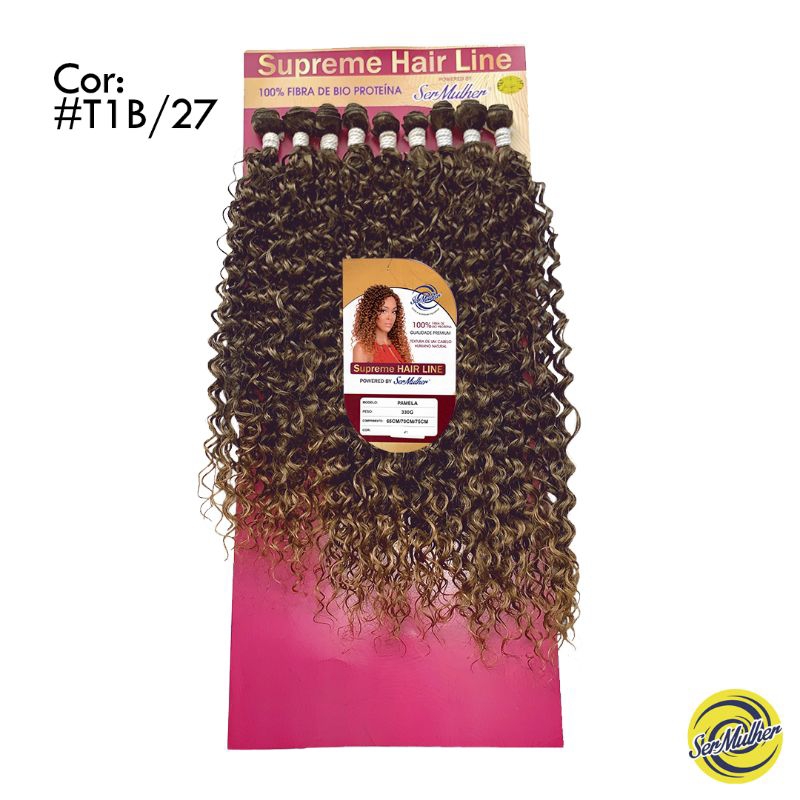 Cabelo Bio Fibra Com Partículas De Cabelo Humano Sleek 75cm 260g