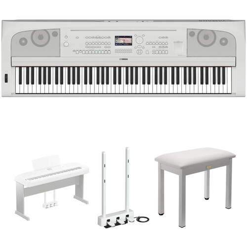 Yamaha DGX670 Portable Digital Grand Piano Bundle with Stand, Pedals