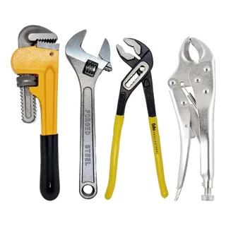 Kit Jogo Chave Inglesa 10 + Bomba 10+ Grifo 10+ Pressão 10