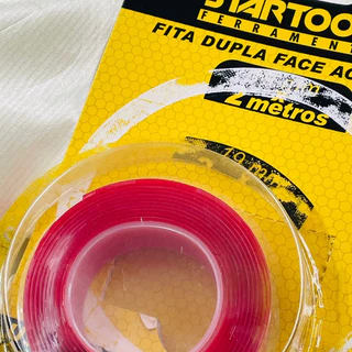 Fita Dupla Face Fixação 100 Microns Acrílica Transparente Multiuso Universal 2M X 19MM X 1MM Startools