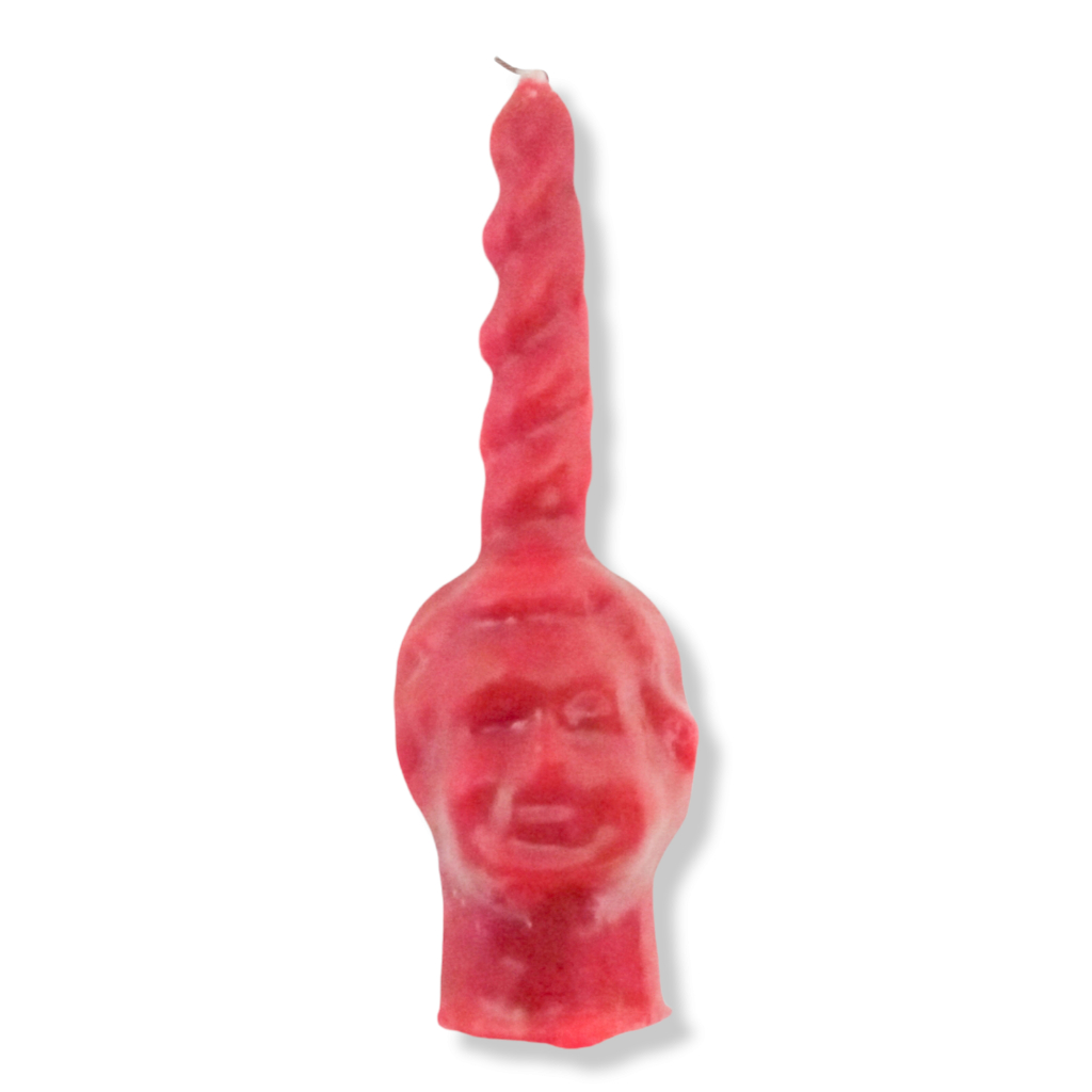Vela Vira Pensamento Homem Vermelha - Masculina 17 cm