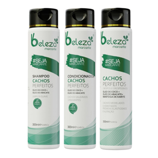 Kit Beleza Marcante Cachos Crespos Perfeitos Shampoo Condicionador Ativador