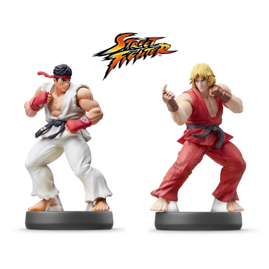 Kit Ryu e Ken- Street Fighter - Action Figure - Bonecos - Miniaturas - Figura de Ação