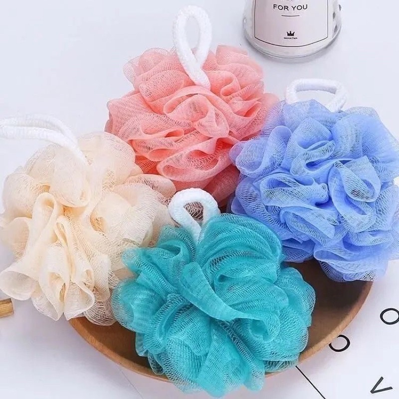 Esponja Bucha Flor para Banho em De Nylon Buchas Com cordão WellMix De ...