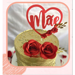 bolo de aniversario de flor em Promoção na Shopee Brasil 2023