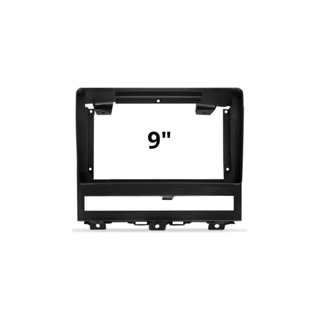 Moldura De 9 Polegadas Para Multimídia Fiat Palio - Modelos ano 2008 a 2012 Preto Fosco