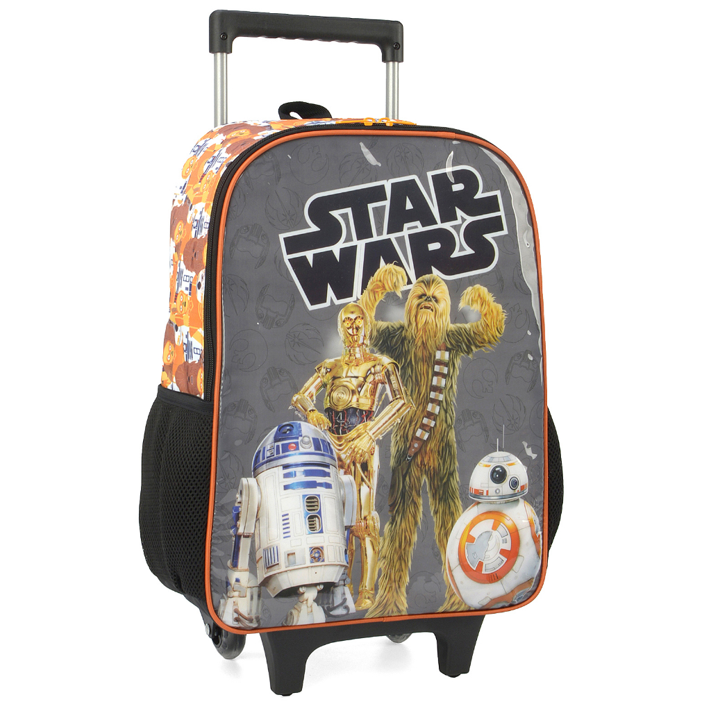 MOCHILA DE RODA STAR WARS DROIDS LARANJA - LUXCEL | Shopee Brasil