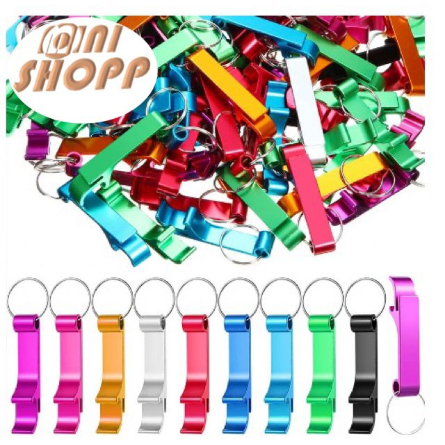 Kit 100 Chaveiro Abridor de Metal formato “pé de galinha”.