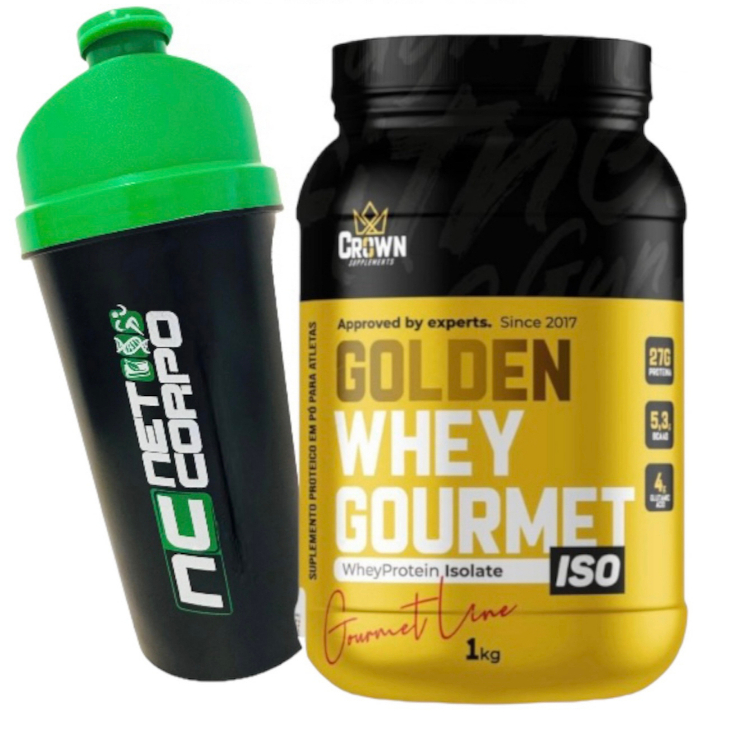 Whey Gourmet 1Kg Isolado E Concentrado Baixo Carbo Promoçao