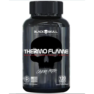 Thermo Flame Black Skull Termogênico - 120 Capsulas