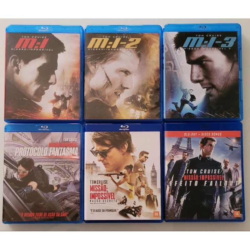 Blu Ray Missão Impossível Coleção 6 Filmes Shopee Brasil 9387