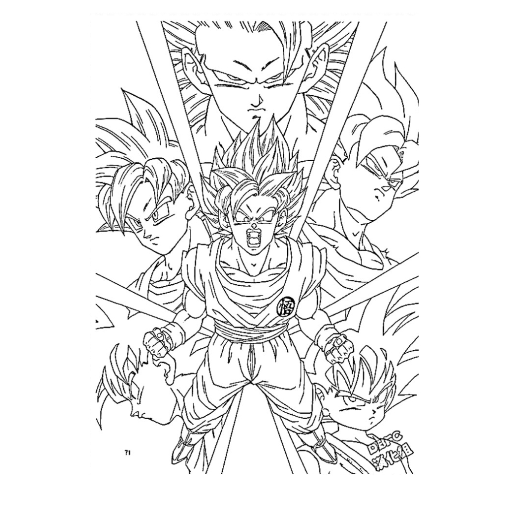 50 Desenhos DO DRAGON BALL para Colorir Pintar Lindos Desenhos