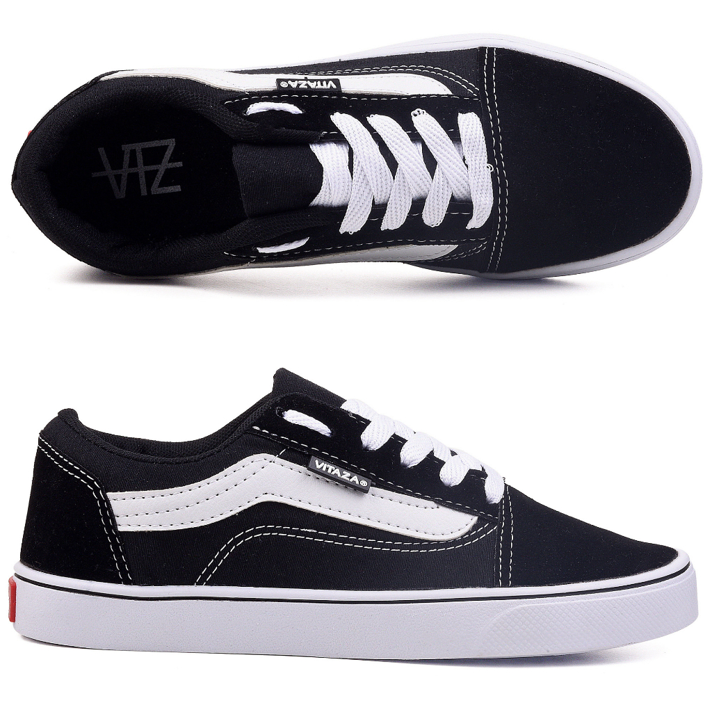 Tênis Old Skool Todo Preto Feminino e Masculino Super Confortável