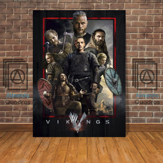 Quadro decorativo Bjorn Ironside Serie Vikings