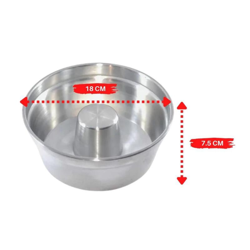 FORMA ASSADEIRA PARA BOLO ALUMINIO 18 CM | Shopee Brasil