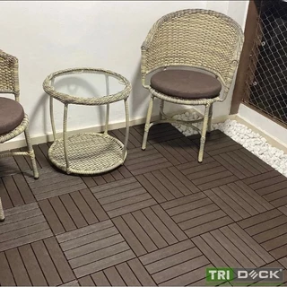 KIT 12 un Deck textura madeira plástico encaixe modular Decks Piscina Jardim Banheiro Sauna