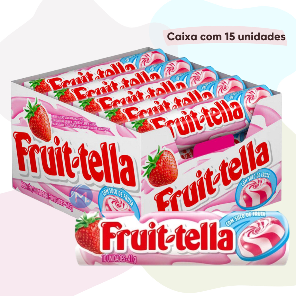 Caixa Bala Fruittella Morango Creme Com 15 Unidades Perfetti Shopee Brasil 4952