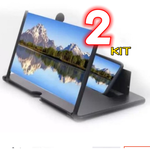 2 Amplificador De Imagem Da Tela Do Celular Lupa 3D Promoção