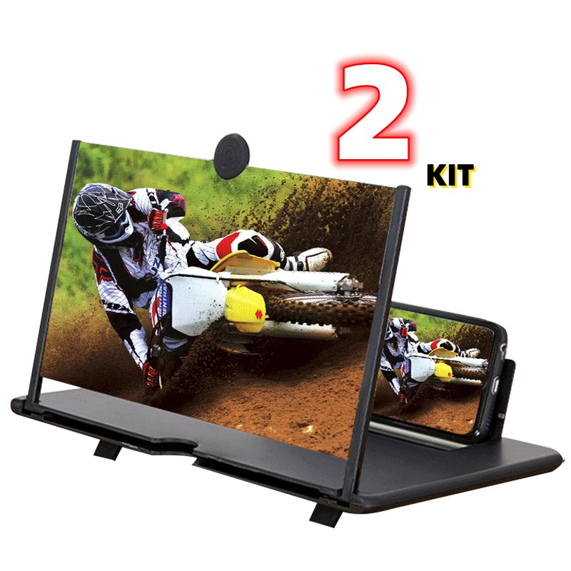 2 Amplificador De Imagem Da Tela Do Celular Lupa 3D Promoção