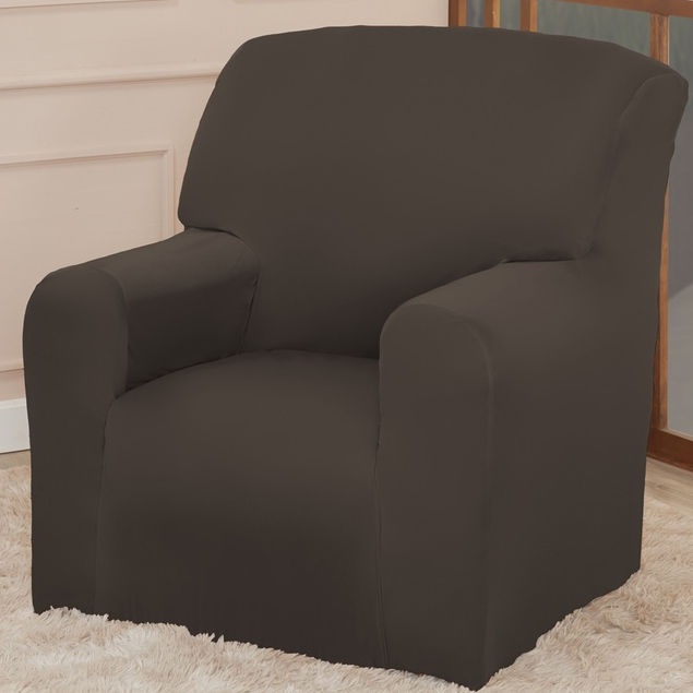 Capa Protetora Para Sofá 1 Lugar Avulsa Poltrona Do Papai Coladinha Malha Gel Decoração