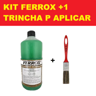 Kit Removedor Neutralizador Convertedor de Ferrugem Ferrox 500ml