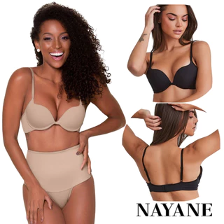 Sutiã Efeito Silicone Push Up 3D Nayane Rodrigues Efeito Mágico Com Bojo Bolha