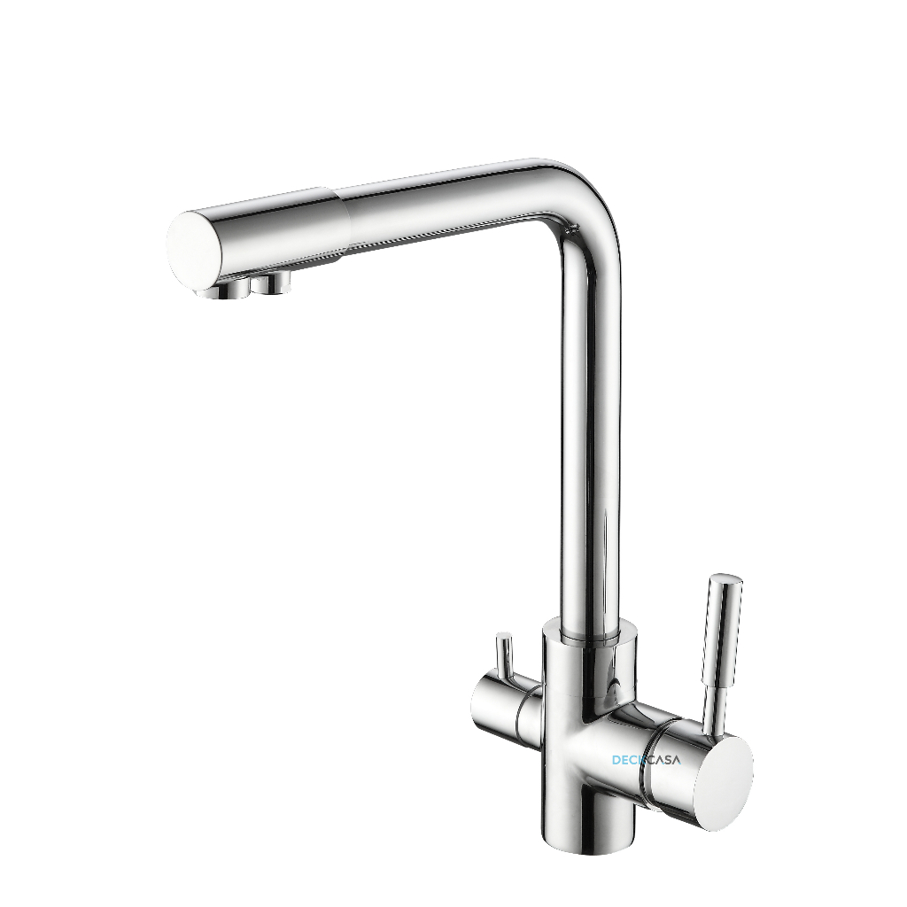 Torneira Monocomando Dupla Saída Gourmet Misturador Cozinha Cromado DC-6021 PARA FILTRO