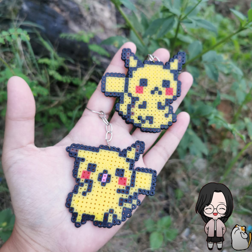 Pokémons Fofos Ímã ou Chaveiro - Pixel Art/ Hama Beads